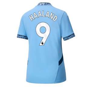 Manchester City Erling Haaland #9 Dámské Domácí Dres 2024-25 Krátký Rukáv